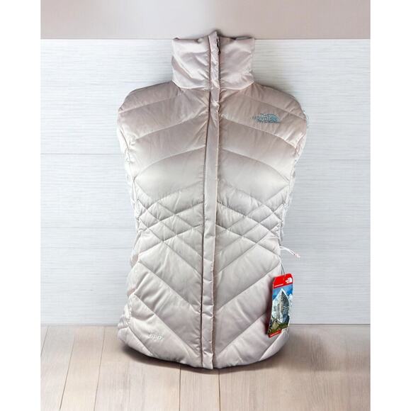 NWT The North Face Aconcagua Vest Purdy Pink Goose Down Full Zip Women's Medium - Picture 9 of 16